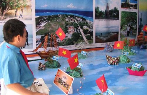 Độc đáo bản đồ chủ quyền biển đảo của các em tiểu học  Đọt Chuối Non