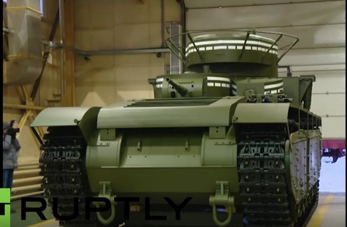 Nga phục chế xe tăng năm tháp pháo T-35 | baotintuc.vn