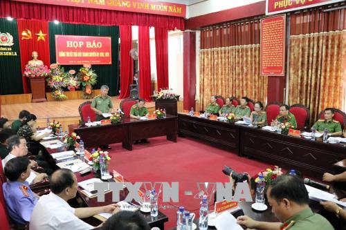 Quang cảnh buổi họp báo. Ảnh: Hữu Quyết - TTXVN