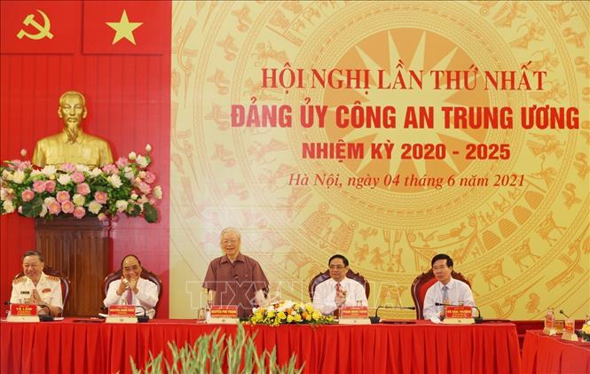 Tổng Bí thư Nguyễn Phú Trọng dự Lễ công bố Quyết định chỉ định Đảng ủy Công an Trung ương nhiệm kỳ 2020-2025