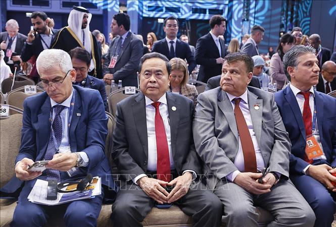 Chủ tịch Quốc hội Trần Thanh Mẫn dự lễ khai mạc Đại hội đồng lần thứ 152 của Liên minh Nghị viện thế giới Chú thích ảnh