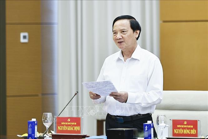 Chủ tịch Quốc hội chủ trì Hội nghị BTV Đảng uỷ Quốc hội và BTV Thành uỷ TP Hồ Chí Minh Chú thích ảnh
