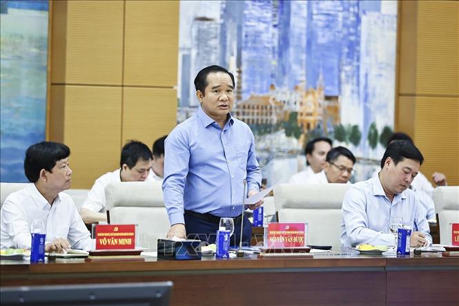 Chủ tịch Quốc hội chủ trì Hội nghị BTV Đảng uỷ Quốc hội và BTV Thành uỷ TP Hồ Chí Minh Chú thích ảnh