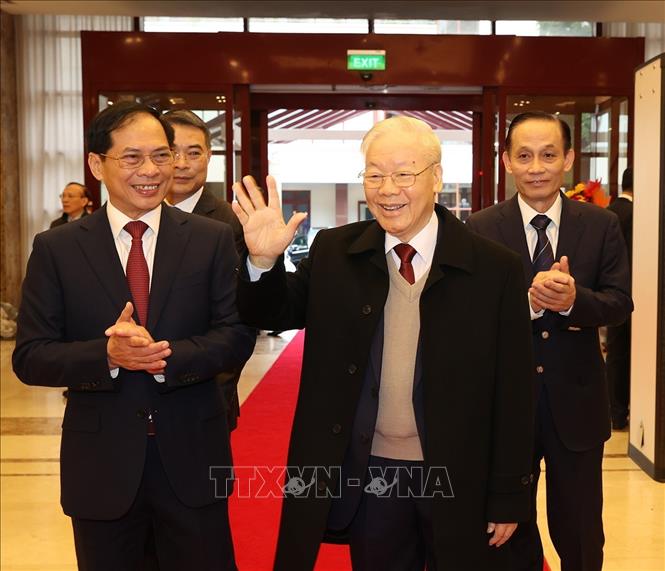 Tổng Bí thư Nguyễn Phú Trọng dự Hội nghị Ngoại giao lần thứ 32