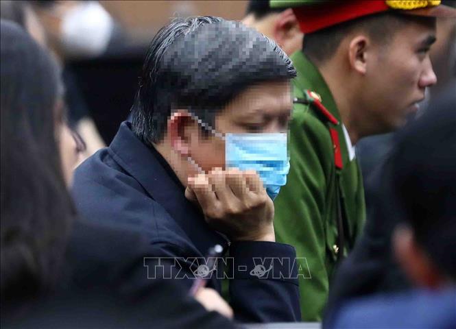 Bị cáo Nguyễn Thanh Long, cựu Bộ trưởng Bộ Y tế lĩnh án 18 năm tù. Ảnh: Phạm Kiên/TTXVN