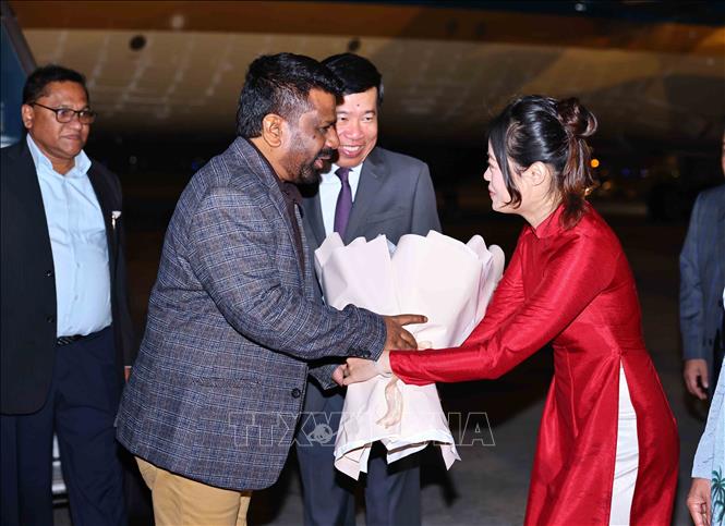 Tổng thống Sri Lanka Anura Kumara Dissanayaka bắt đầu thăm cấp Nhà nước đến Việt Nam Chú thích ảnh