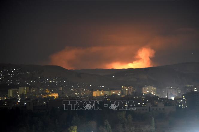 Israel không kích miền Nam Syria Chú thích ảnh