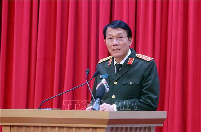 Đại tướng Lương Tam Quang, Bộ trưởng Bộ Công. Ảnh: Phạm Kiên/TTXVN