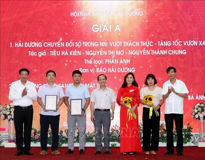 20 tác phẩm đoạt giải báo chí Hội Nhà báo tỉnh Hải Dương năm 2021