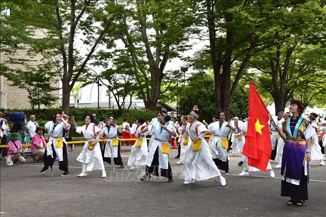 ベトナムのダンスチームが日本最大のよさこい祭りでパフォーマンス