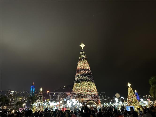 香港（中國）熱鬧的聖誕氣氛