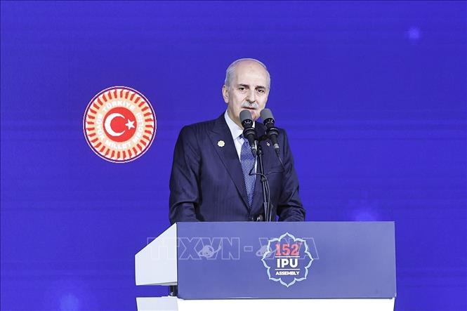 Chủ tịch Quốc hội Trần Thanh Mẫn dự lễ khai mạc Đại hội đồng lần thứ 152 của Liên minh Nghị viện thế giới Chú thích ảnh