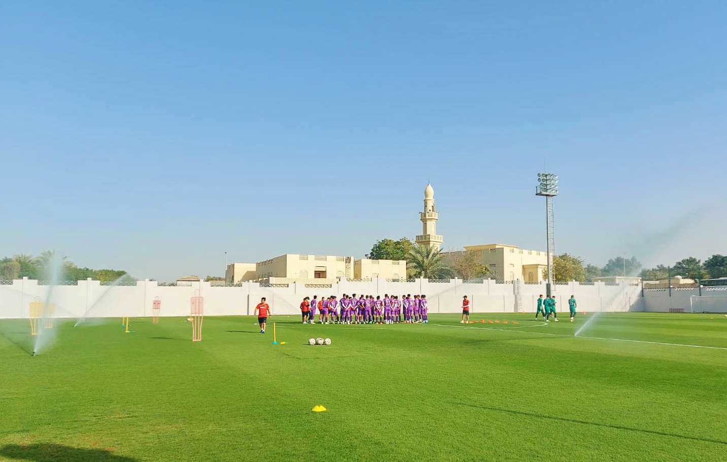 U23 Vietnam changed the pitch, changed the match time at the Dubai Cup 2022