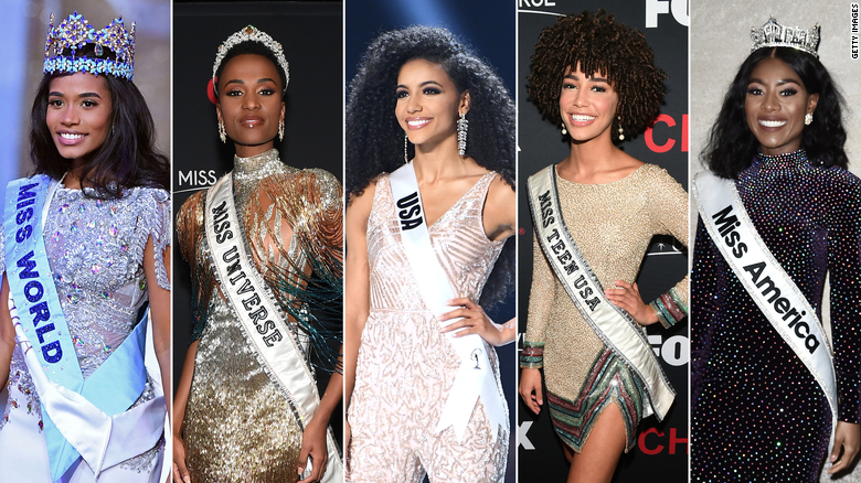 5 hoa hậu đều là người da màu, định nghĩa về sắc đẹp đang thay đổi?