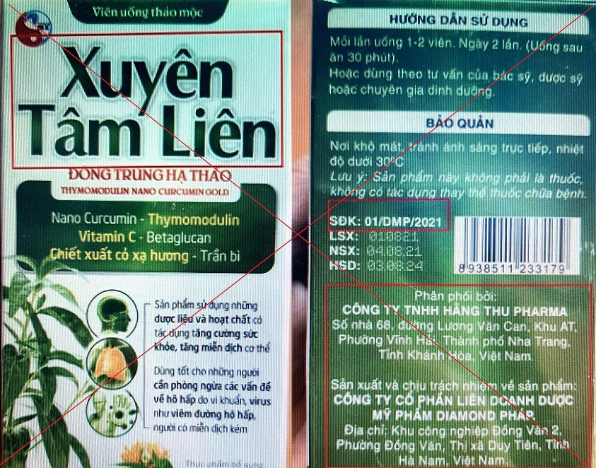 Tác dụng phụ của Xuyên Tâm Liên