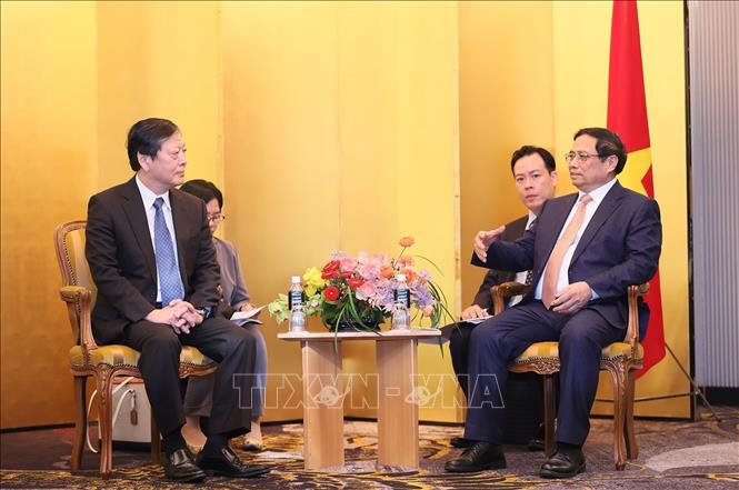 ファム・ミン・チン首相が日本の大手企業数社のトップと面会
