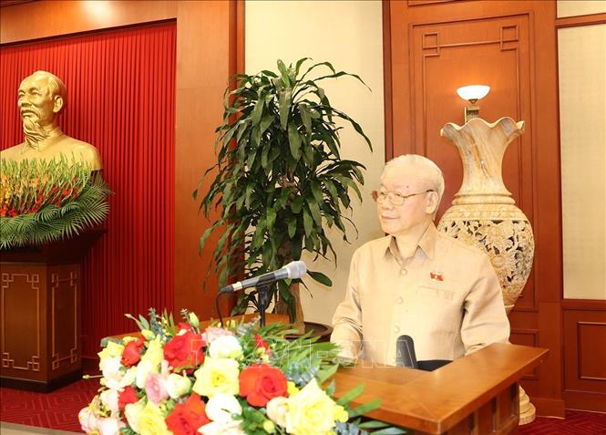 Tổng Bí thư Nguyễn Phú Trọng gặp mặt các điển hình toàn quốc về học tập và làm theo gương Bác