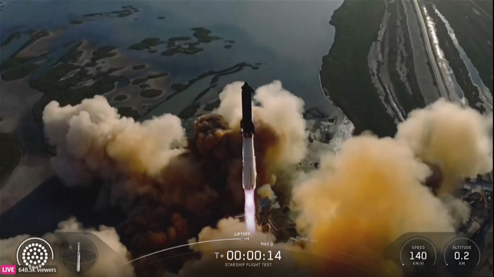 Video SpaceX phóng thành công tên lửa Starship lần thứ 11