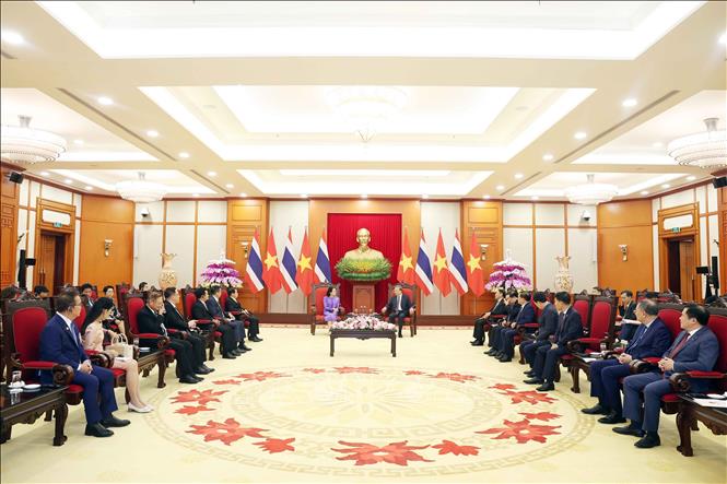 Tổng Bí thư Tô Lâm tiếp Thủ tướng Thái Lan Paetongtarn Shinawatra Chú thích ảnh