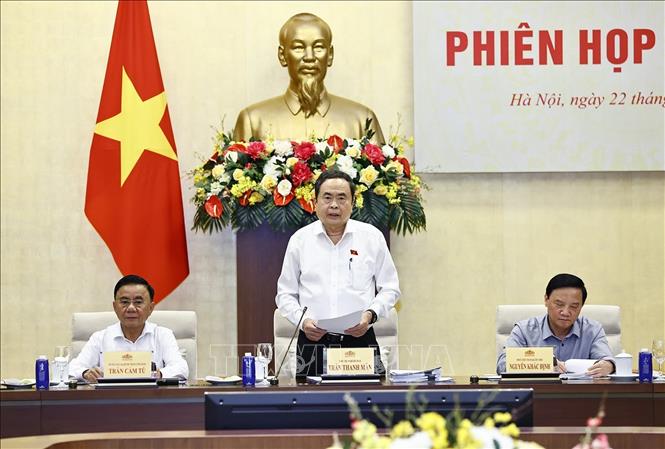 Phiên họp thứ hai của Ủy ban dự thảo sửa đổi, bổ sung một số điều của Hiến pháp năm 2013 Chú thích ảnh