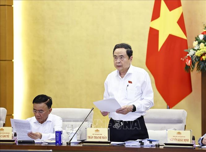 Phiên họp thứ hai của Ủy ban dự thảo sửa đổi, bổ sung một số điều của Hiến pháp năm 2013 Chú thích ảnh