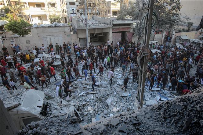 Xung đột Hamas – Israel: Ai Cập hối thúc EU gây sức ép buộc Israel ngừng bắn ở Gaza Chú thích ảnh