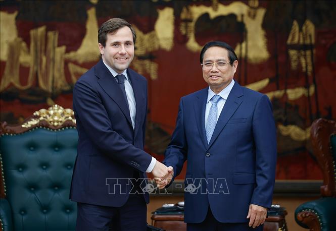 Thủ tướng tiếp Bộ trưởng Hợp tác Phát triển Quốc tế và Ngoại thương Thụy Điển Chú thích ảnh