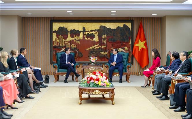 Thủ tướng tiếp Bộ trưởng Hợp tác Phát triển Quốc tế và Ngoại thương Thụy Điển Chú thích ảnh