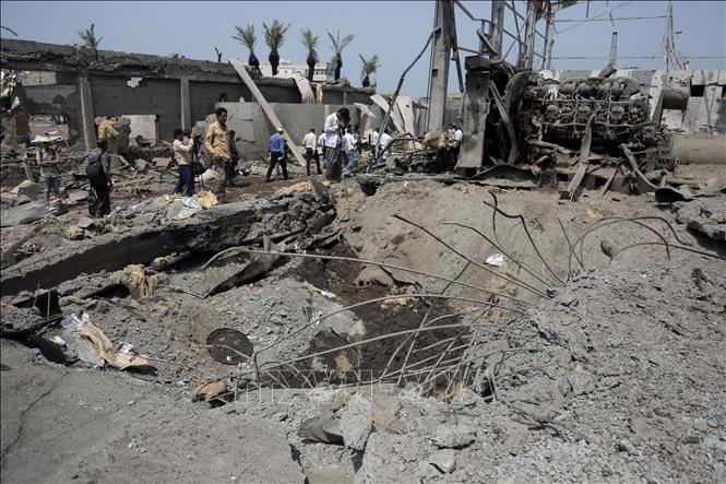 Israel tấn công thành phố cảng Hodeidah của Yemen Chú thích ảnh