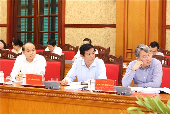 Hình ảnh 6 Đại biểu tham dự Phiên họp thứ 28 Ban Chỉ đạo Trung ương về phòng, chống tham nhũng, lãng phí, tiêu cực. Ảnh: Phương Hoa/TTXVN