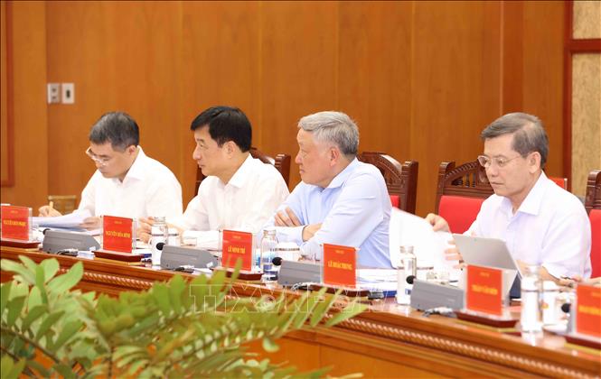 Hình ảnh 5 Đại biểu tham dự Phiên họp thứ 28 Ban Chỉ đạo Trung ương về phòng, chống tham nhũng, lãng phí, tiêu cực. Ảnh: Phương Hoa/TTXVN