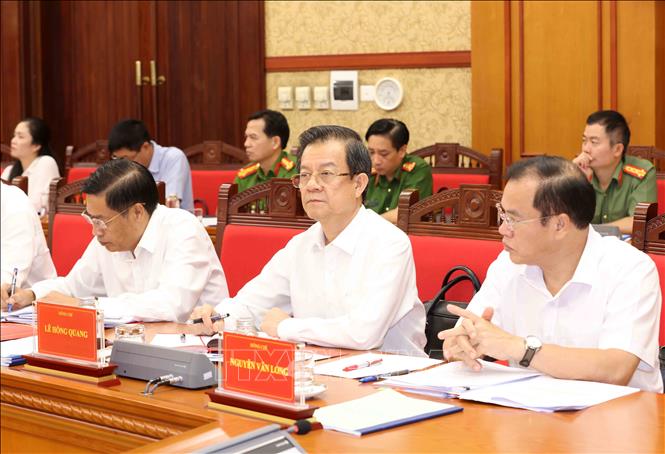 Hình ảnh 7 Đại biểu tham dự Phiên họp thứ 28 Ban Chỉ đạo Trung ương về phòng, chống tham nhũng, lãng phí, tiêu cực. Ảnh: Phương Hoa/TTXVN