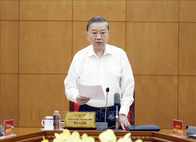 Tổng Bí thư, Chủ tịch nước Tô Lâm chủ trì buổi làm việc với Đảng uỷ Chính phủ