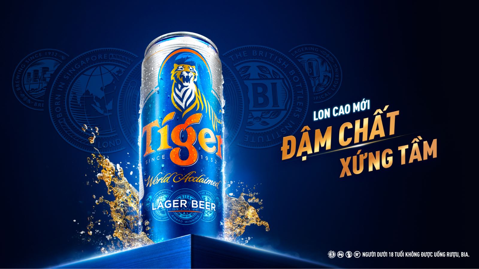 Logo bia Tiger có hình gì Ý nghĩa đằng sau logo bia Tiger nổi tiếng  Bia  Tiger