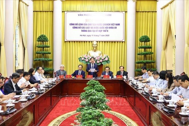 Công bố Lệnh của Chủ tịch nước về 9 luật vừa được Quốc hội thông qua