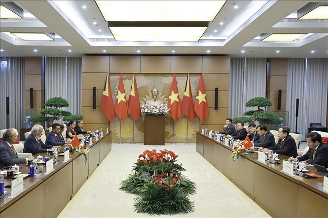Chủ tịch Quốc hội hội kiến Thủ tướng Timor-Leste Chú thích ảnh