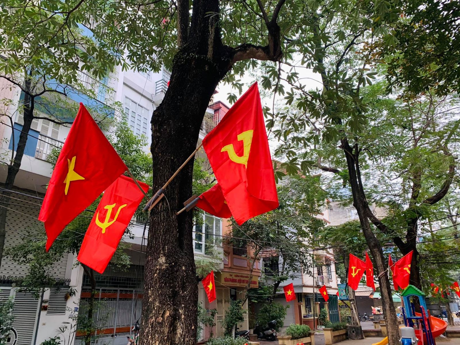 Đôn đốc, nhắc nhở thực hiện hướng dẫn về cờ Đảng Cộng sản Việt Nam và việc  sử dụng cờ Đảng