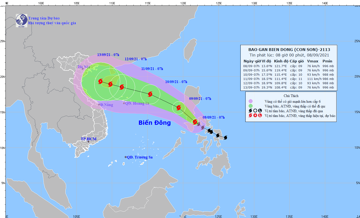 Bão Conson sẽ có tương tác với bão Chanthu trước khi vào biển Đông và mạnh lên