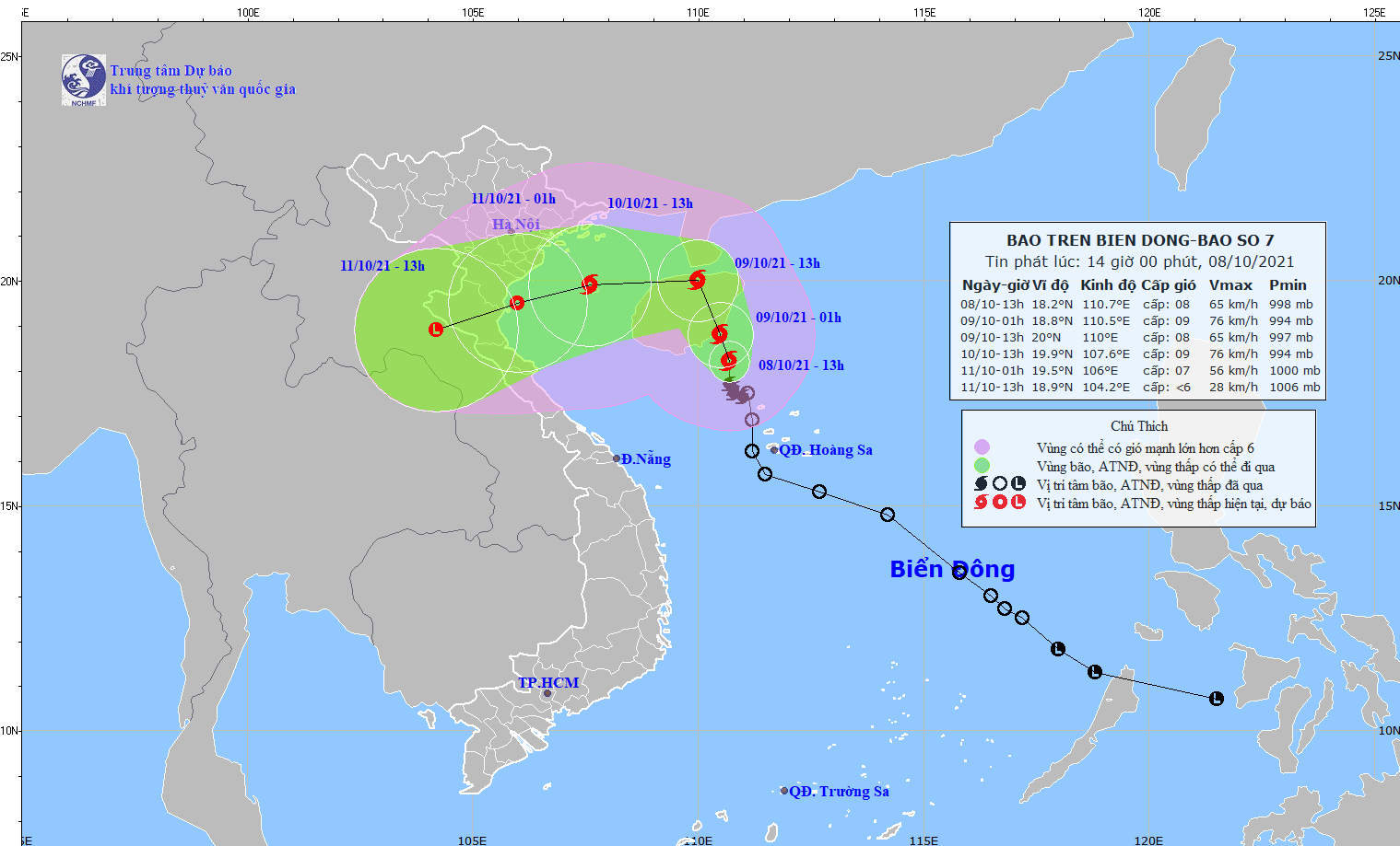 Bão số 7 gây mưa lớn ở miền Bắc và miền Trung | baotintuc.vn