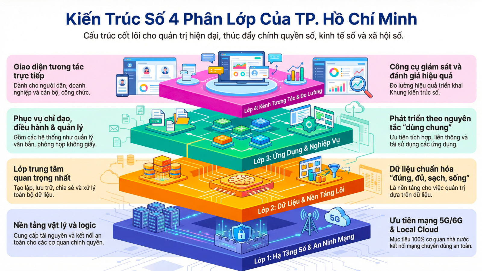 TP Hồ Chí Minh ban hành khung kiến trúc số thành phố dựa trên dữ liệu